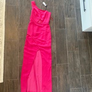 BCBG hot pink formal dress